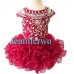 Infant/toddler/baby/children/kids Girl's glitz Pageant evening/prom Dress/clothing  G225 RED WINE